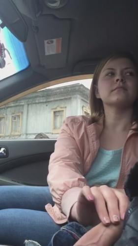 Girlfriends Handjob Blowjob In The Car