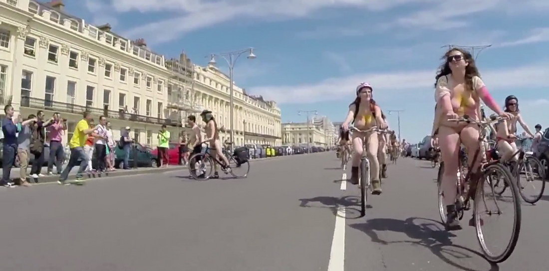 World naked bike ride 2014 Brighton