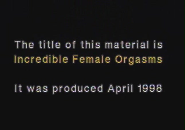 Incredible Female Orgasms / Невероятные женские оргазмы